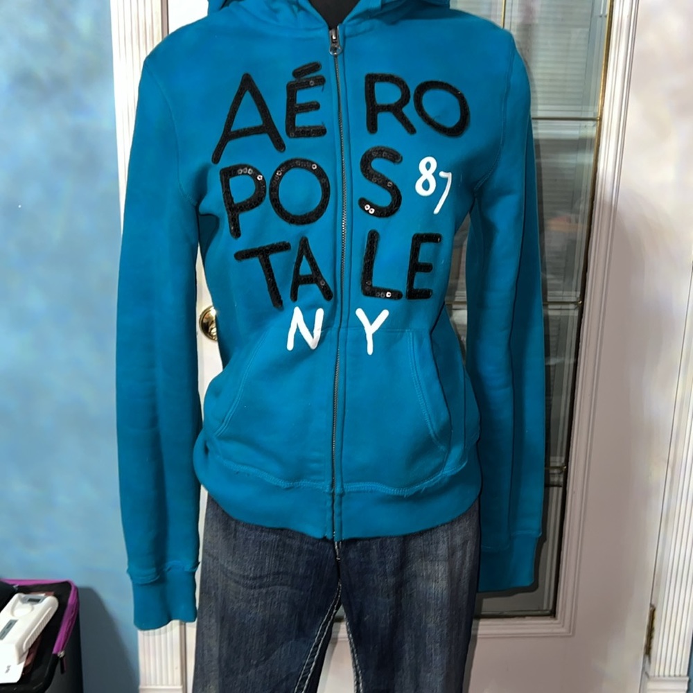 Vintage AEROPOSTALE 87 NY Zip up hoodie
